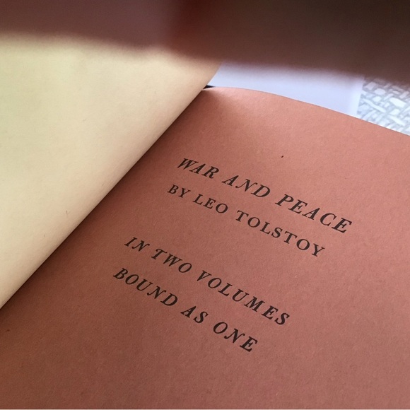 1938 Classic ‘War & Peace’ Volumes 1 & 2 by Tolstoy Hardcover Book - Picture 8 of 12